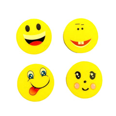 Cute Smile Emoji Eraser Set ? Perfect for Kids (4pc Set)