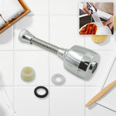 360° Rotating Faucet Sprayer ? Water-Saving Splash-Proof Aerator for Kitchen & Bathroom (6 Inch)