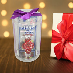 Lovely Rose Showpiece ? Romantic Gift Set for All Occasions (1 Pc)