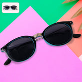 Sky Blue UV Protected Round Sunglasses, classic Sunglasses for Men & Women, Lightweight