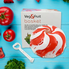 Folding Fruit Basket with Hanging Stand ? Lotus Shape Tray for Fruits & Vegetables (1 Pc)