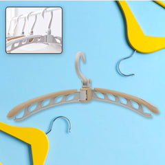Portable folding clothes hanger, 360? rotation, adjustable