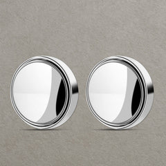 360DEGREE BLIND SPOT ROUND WIDE ANGLE ADJUSTABLE CONVEX REAR VIEW MIRROR - PACK OF 2