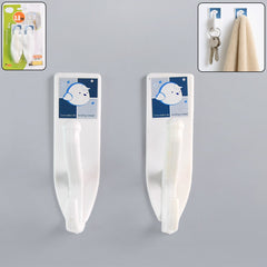 Multipurpose Wall Hooks: Strong & Self-Adhesive for Bathroom, Kitchen, Office ( Mix Design )