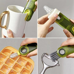 3-in-1 Multifunctional Bottle & Cup Cleaning Brush ? Lid & Cover Scrubber for Kitchen (1 Pc)