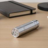 Portable Mini Torch, Super-Bright Mini 6 LED Bulb Pocket Torches - Small Keyring Torch Flashlight for Camping, Hiking, DIY, Travelling, Outdoors and More 3 Battery operated (Battery not included / 1 pc / Mix Color )