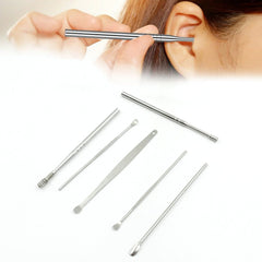 Ear Wax Removal Kit ? Portable Ear Cleaning Tool with Keychain Holder (6 Pc)