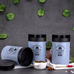 Airtight Containers ? For Tea, Coffee, Sugar & More (3 Pcs Set)