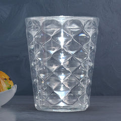 Apex Pyramid Design Unbreakable Plastic Glass ? 300 ML