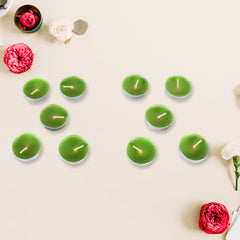 8-9 Hour Unscented Smokeless Candles ? For Diwali, Christmas, Weddings, Parties & Mood Dinners (10 Pc)