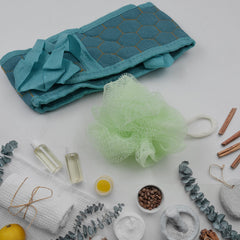 Bath Shower Scrubber Set – Dual-Sided Loofah Sponge & Bath Brush for Deep Clean (2 Pcs)