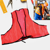 Economy PVC Safety Vest ? Soft Vinyl, Tie Closure, High Visibility