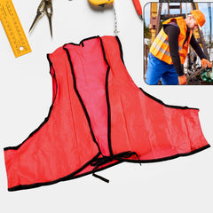 Economy PVC Safety Vest ? Soft Vinyl, Tie Closure, High Visibility