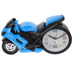 Retro Motorcycle Alarm Clock ? Novelty Bike Engine Style Desk Clock