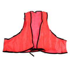 Economy PVC Safety Vest ? Soft Vinyl, Tie Closure, High Visibility