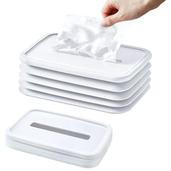 Simple Silicone Tissue Holder ? Cube/Cylinder Tissue Box for Bathroom, Office, Car & Bedroom