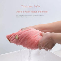 Hair Drying Magic Hair Cap Towel Wrap for Women Bath Towels (1 pc), Hair accessories