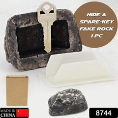 Realistic Fake Rock Key Hider ? Weatherproof Outdoor Key Storage for Emergencies (1 Pc)