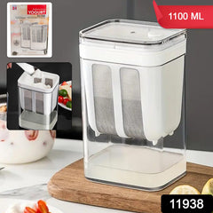 2 in 1 Yogurt Strainer with Storage Box ? 1100ml (Plastic Steel)