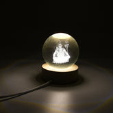 3D Crystal Ball lamps for Bedroom 3D Lamps for Home Decoration 3D Crystal Ball Night Light Gifts for Women Gifts for Men Room Decor Items for Bedroom for Friend and Family (1 Pc)