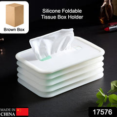 Simple Silicone Tissue Holder ? Cube/Cylinder Tissue Box for Bathroom, Office, Car & Bedroom