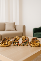 sleeping angel decor showpiece