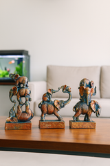 Stacked Elephant Statue Decor