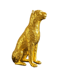 Golden Leopard Luxury Showpiece