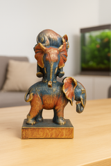 Stacked Elephant Statue Decor