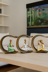 Yoga Lady Sculpture Decor