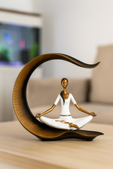Yoga Lady Sculpture Decor