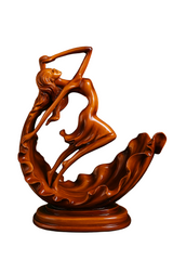 Wooden Dancing Lady decor showpiece