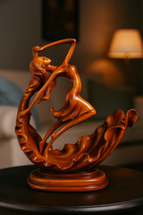Wooden Dancing Lady decor showpiece