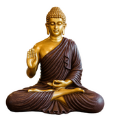 Maroon Buddha decor sculpture