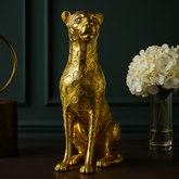 Golden Leopard Luxury Showpiece