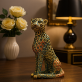 Leopard home decor statue