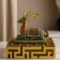 Royal Deer Pair showpiece