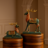 Royal Deer Pair showpiece