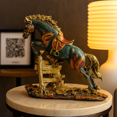 Luxury Rearing Horse decor showpiece