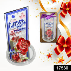 Lovely Rose Showpiece ? Romantic Gift Set for All Occasions (1 Pc)