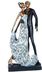 )Handicrafts Romantic Love Couple Statue Decorative Showpiece Valentine Gift for Boyfriend Girlfriend Husband Wife