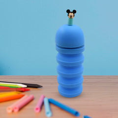 Silicone Telescopic Pencil Case ? Large Capacity, Zipper Closure, Perfect for School & Office