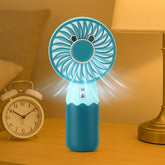Mini Fan Rechargeable Table Fan Handheld Fan USB Fan Desk Fan Cooling Fan For Home , Office , Car, & Multi Use Fan (Battery Not Include)