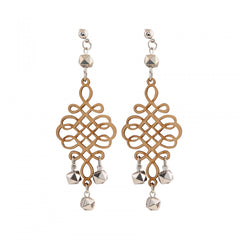 Generic Women's Wooden handcrafted Hook Dangler Hanging Fashion Earrings-Brown