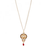Designer Traditional India Rajasthani Basra Pearl Necklace with Earrings