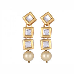 Fashion Jewelry Kundan Pearl Stylish Fancy Wedding Party Wear Jewellery Set