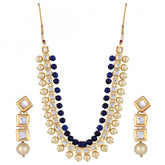 Fashion Jewelry Kundan Pearl Stylish Fancy Wedding Party Wear Jewellery Set