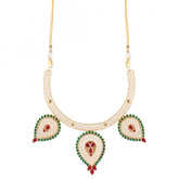 Designer Traditional India Rajasthani Basra Pearl Necklace with Earrings