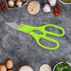 Multifunction Kitchen Tool Set ? Stainless Steel & Plastic Knife and Scissors