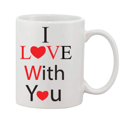 Generic Printed Ceramic Coffee Mug - 1 Pieces, White, 11oz